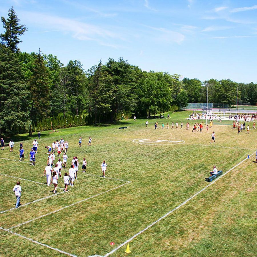 Camp tournament on field